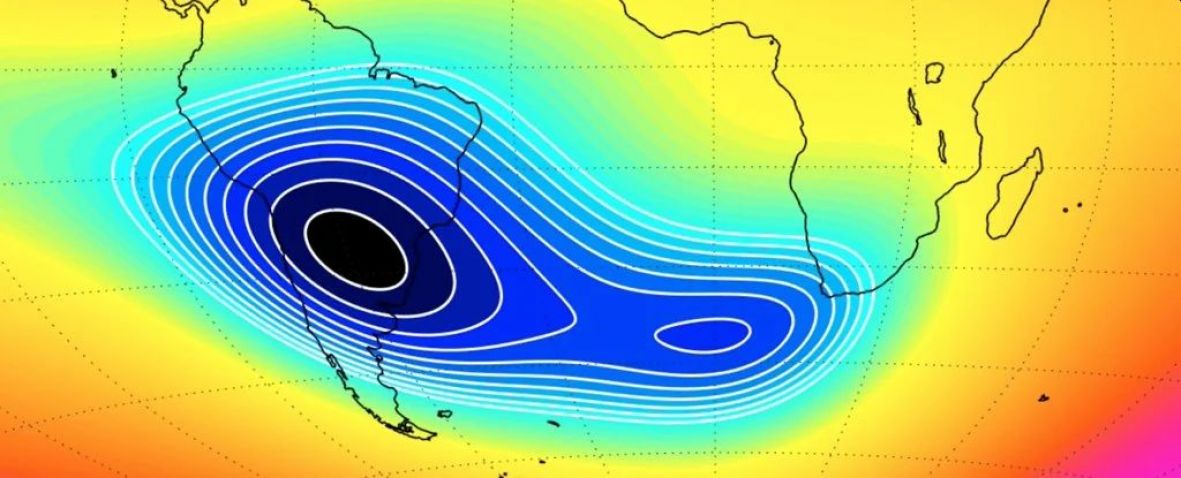 Juznoatlantska Anomalija Planeta Magnetnopolje ESA